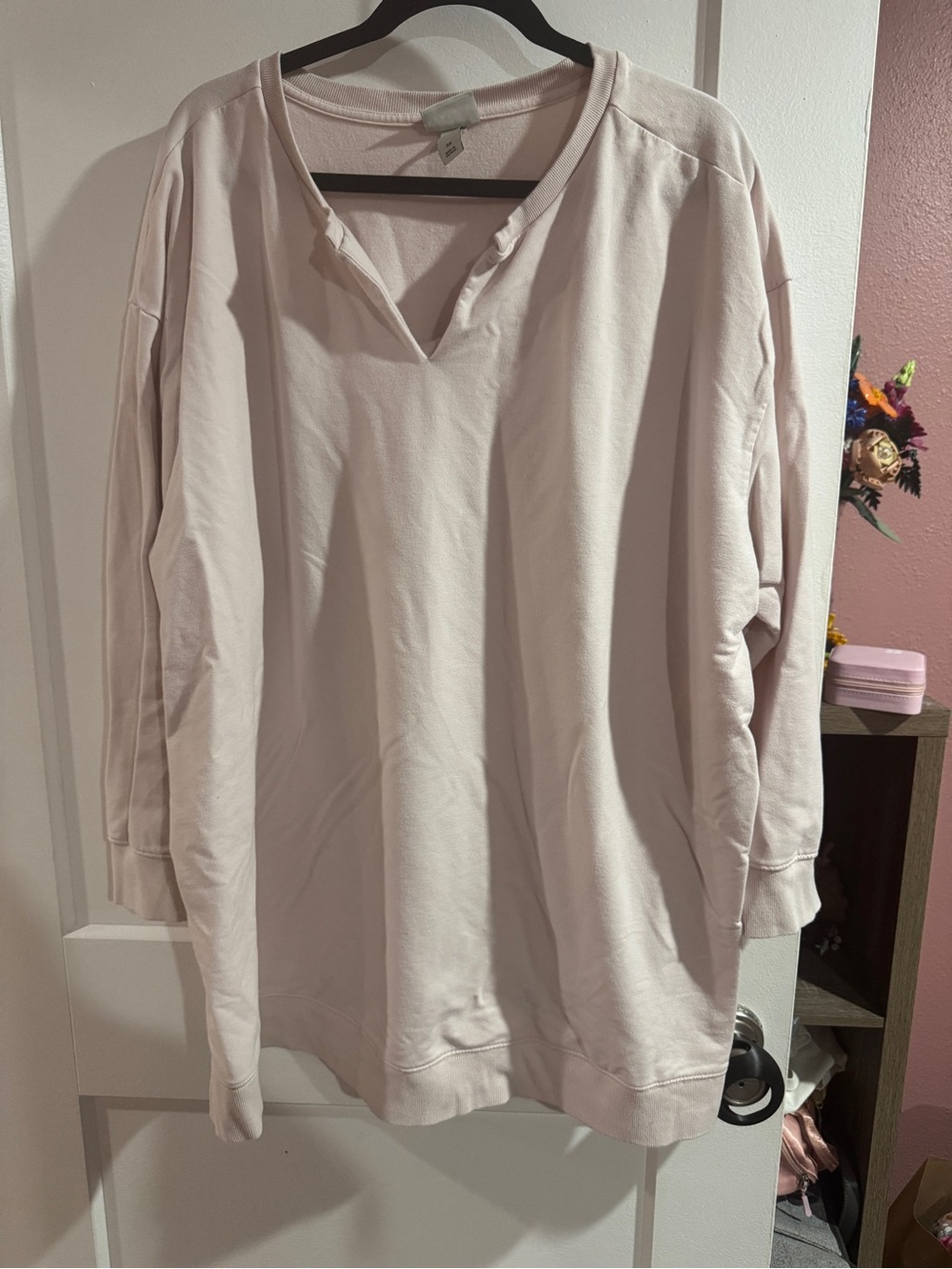Ava & Viv Light Pink Tunic Sweatshirt